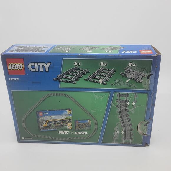 LEGO 60205 City Trains Tracks 20 Pieces, Includes Flexible and Straight Track - Picture 2 of 6